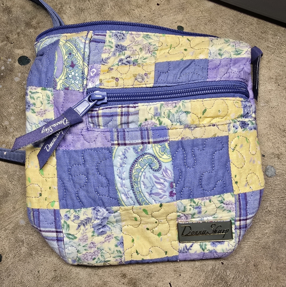 Purple And Yellow Donna Sharp Patchwork Over The … - image 1